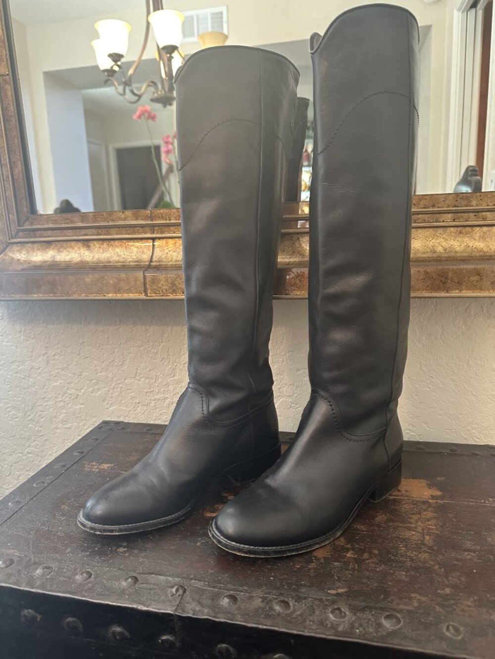 Chanel Long Boots Leather Size 37